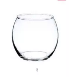 Verrine Tulipe 25cl Diam 6.2cm H7.3cm (M)